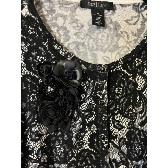 WHBM White House Black Market Womens Cardigan Sweater M Medium - Picture 6 of 7